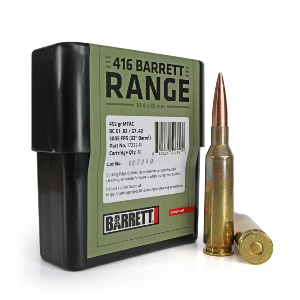 Barrett Firearms Range Ammo 416 Barrett