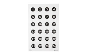 ACTION TGT 24 3" NMBR CIRCLES 100PK