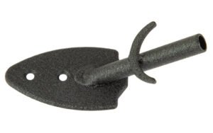 SKULL HOOKER FLUSH WALL MOUNT BLK