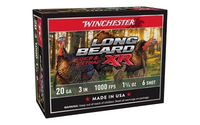 WIN LB XR TRKY 20GA 3" #6 1.25OZ 10