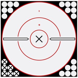 BC SHOOT-N-C WHITE/BLK 12 BULLS-EYE X 5PK