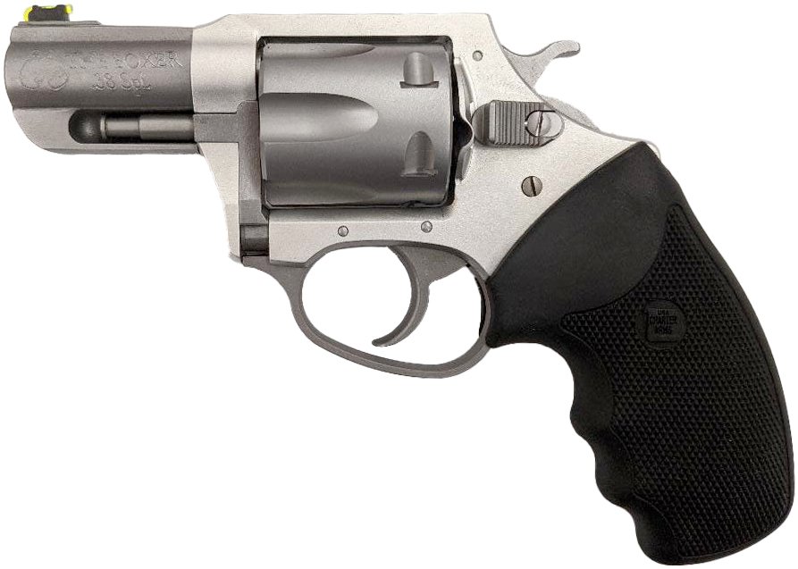 CA THE BOXER 38SPL 2.2 ANODIZED SS RUBBER GRIP