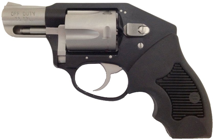 CA OFF DUTY 38SPL BLK SS 2 COMPACT GRIP DAO 5RD