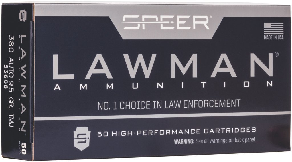 SPEER LAWMAN 380ACP 95GR TMJ 50/20