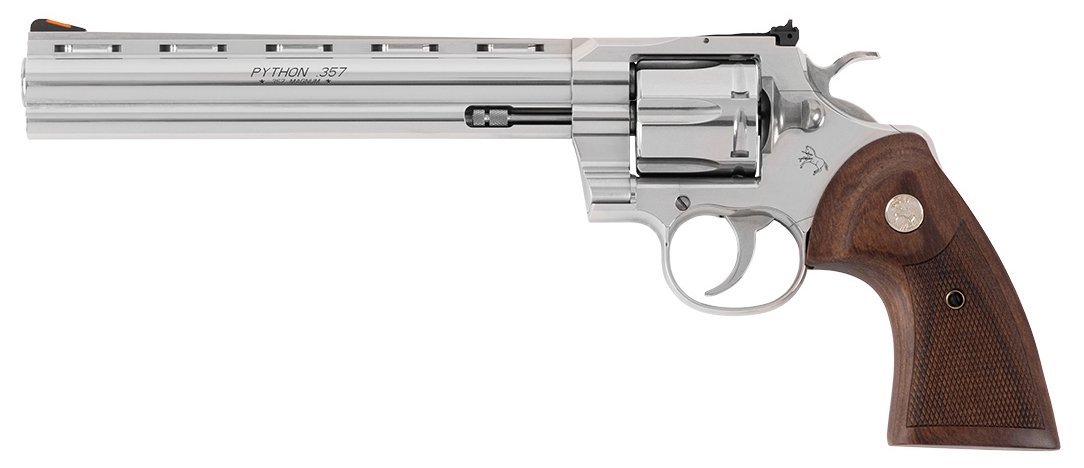 CLT PYTHON 357MAG 8 SS WOOD GRIPS