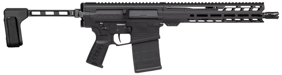 CMMG DISSENT MK3 BRACED 8.6BLK 12.5 ARMOR BLACK