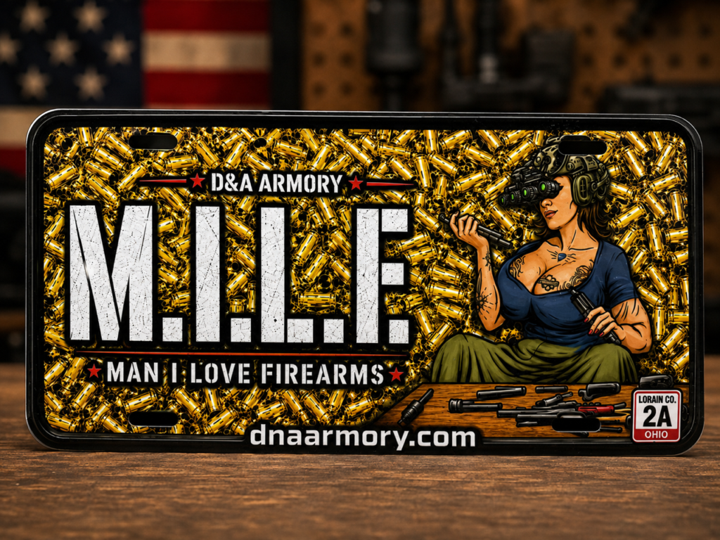 D&A Armory Front License Plate M.I.L.F