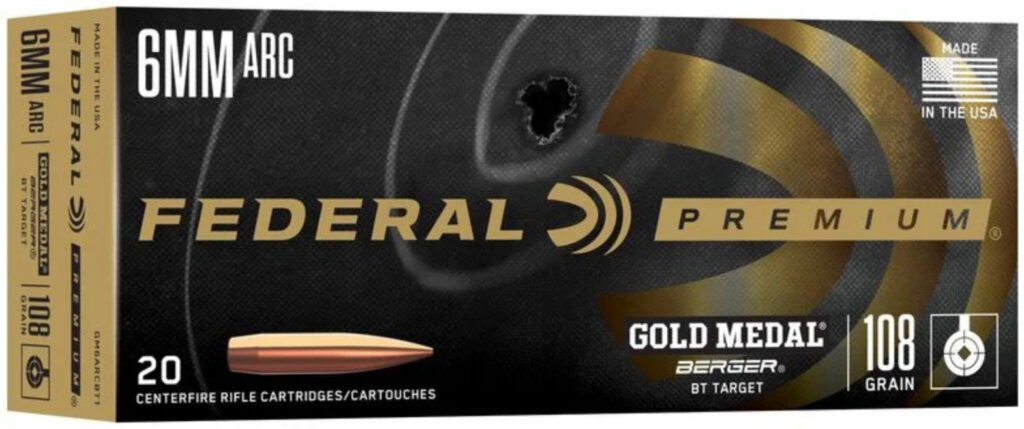 FED GOLD MEDAL 6MM ARC 108GR BERGER 20/10