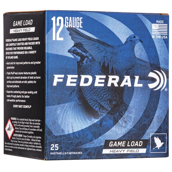 FED GAME-SHOK FIELD 12GA 2.75 1-1/8OZ #4 25/10