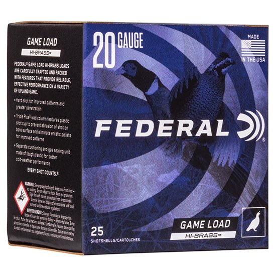 FED GAME-SHOK HI-BRASS 20GA 2.75 1OZ #5 25/10