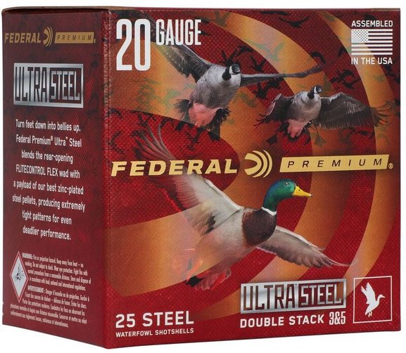FED ULTRA STEEL 20GA 3 1OZ 3 & 5 25/10