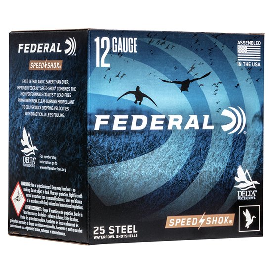 FED SPEED-SHOK 12GA 3 1-1/8OZ #BB 25/10