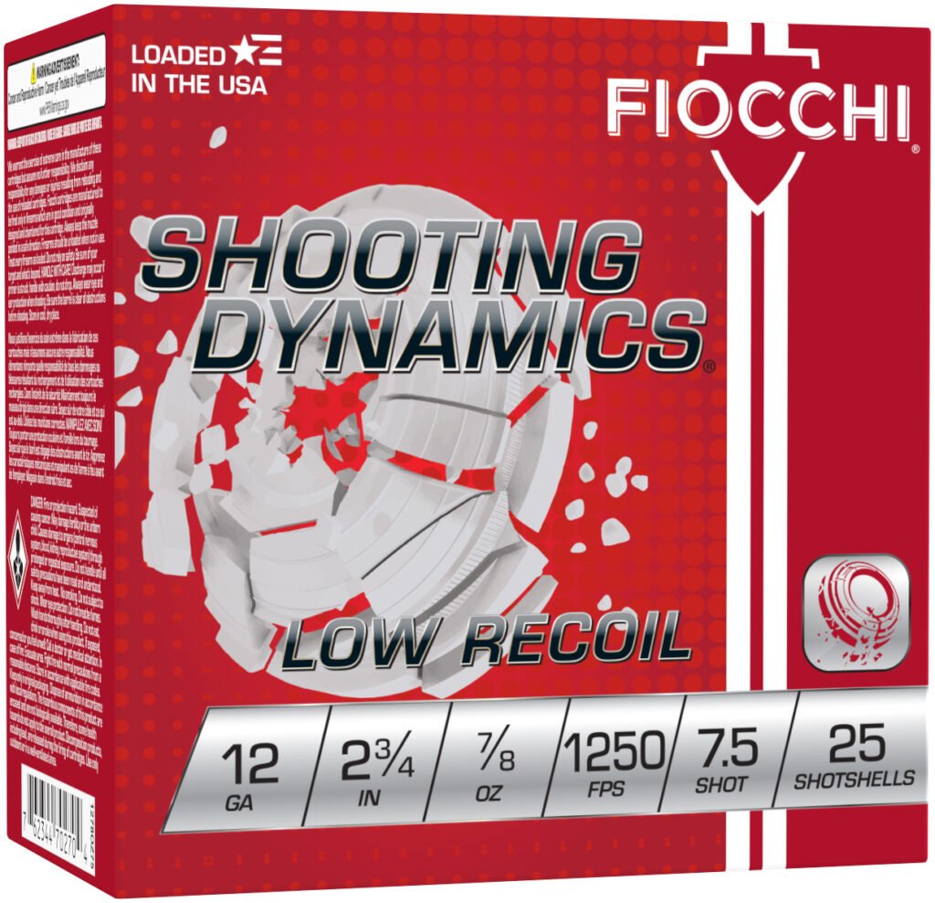 FIO SHOOTING LOW RECOIL 12GA 2.75 #7.5 25/10