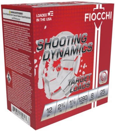 FIO SHOOTING TARGET 12GA 2.75 1-1/8OZ #8 25/10