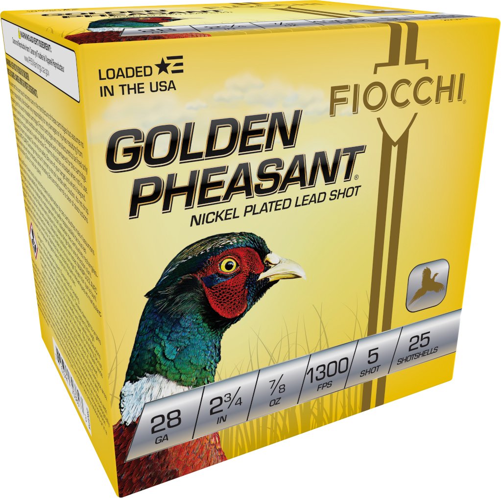 FIO GOLDEN PHEASANT 28GA 2.75 7/8OZ #5 25/10