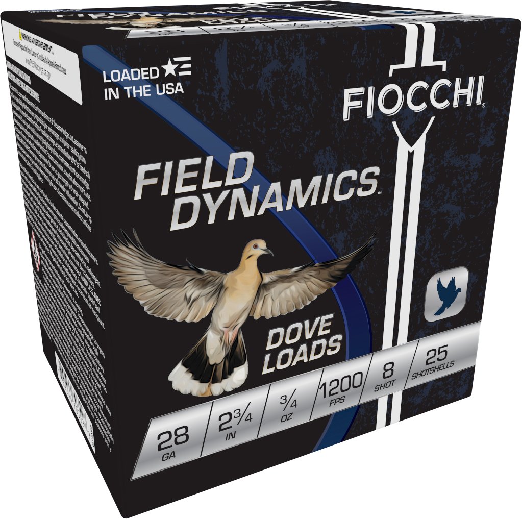 FIO FIELD DOVE 28GA 2.75 .75OZ #8 25/10