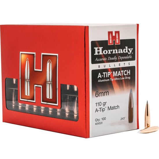 HORN BLT 6MM 110GR A-TIP MATCH .243 100/10