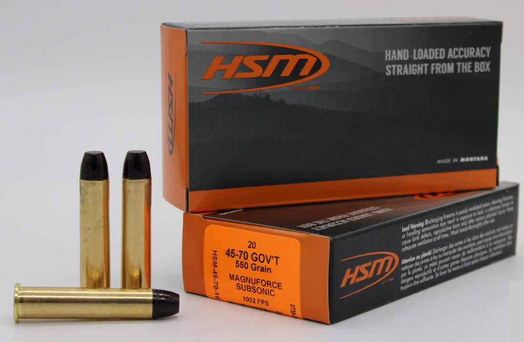 HSM SUBSONIC 45-70 HITEK 550GR HCFN 20/20
