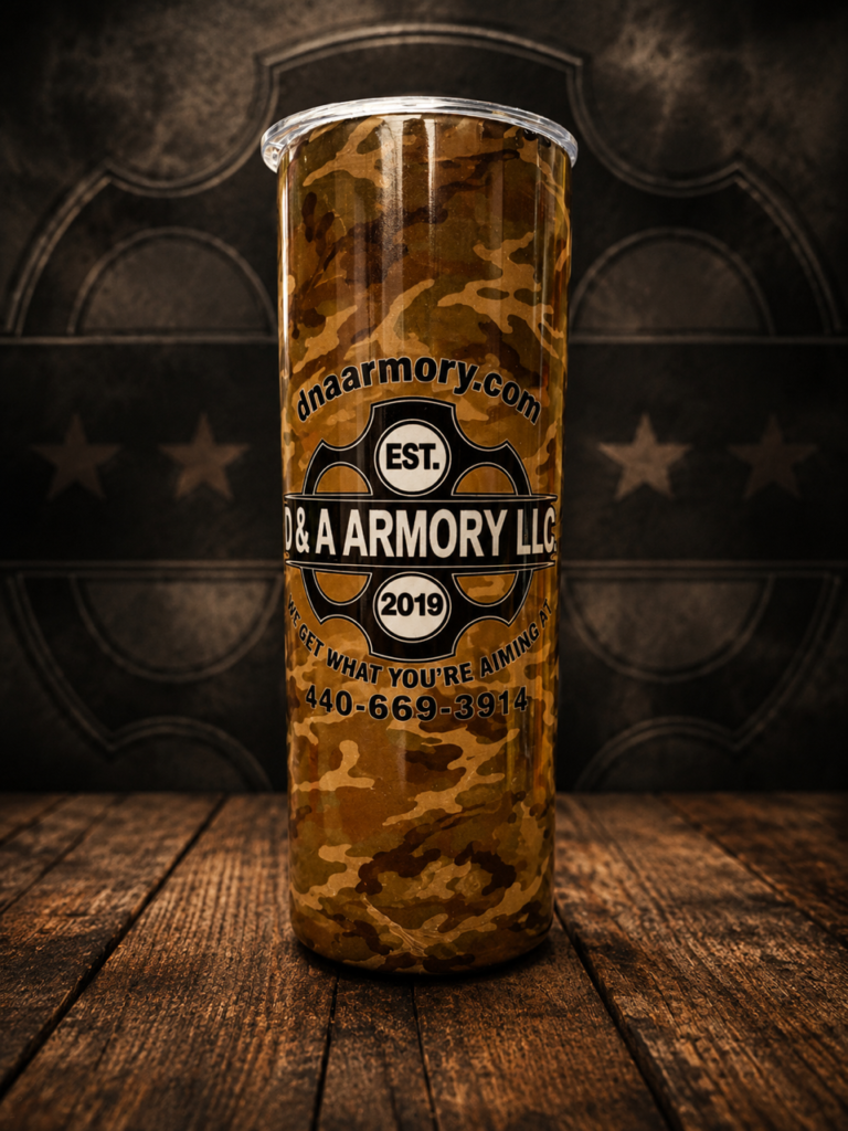 D&A Armory Jungle Camo 20oz Tumbler