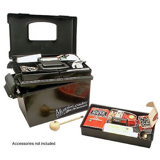 MTM MUZZLELOADER DRY BOX W/TRAY BLACK