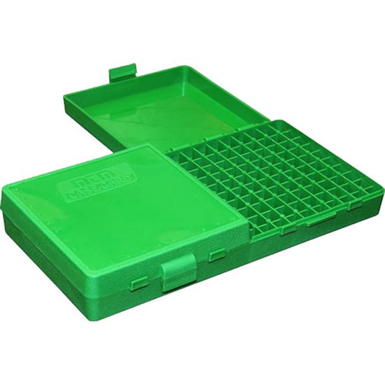 MTM AMMO BOX 200RD FLIP-TOP 9MM 380ACP GRN