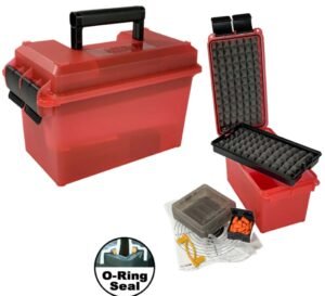 MTM PISTOL RANGE KIT CLEAR RED
