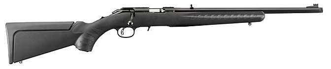 RUG AMERICAN 22LR 18 COMPACT THRD BLK SYN 10R