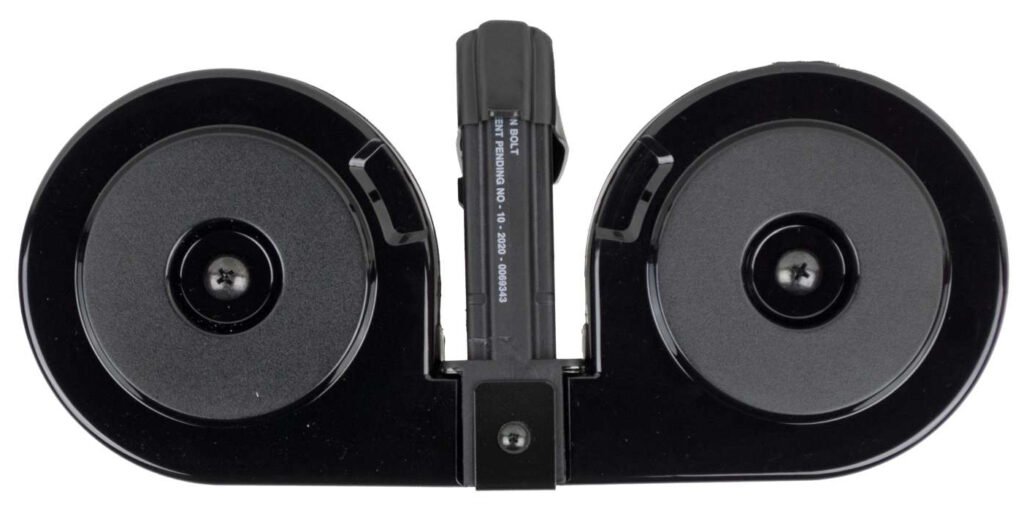 RWB DRUM AR-15 5.56 BLK WITH BLACK COVER 100RD