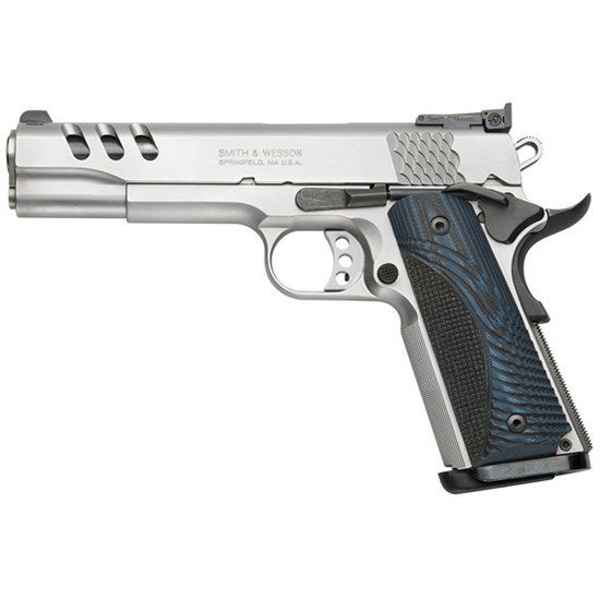 SW PC 1911 45ACP 5 SS AS G10 CUSTOM WOOD 8RD