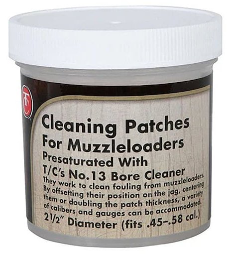 TC PRESATURATED CLEANING PATCHES N.13 BORE 100CT