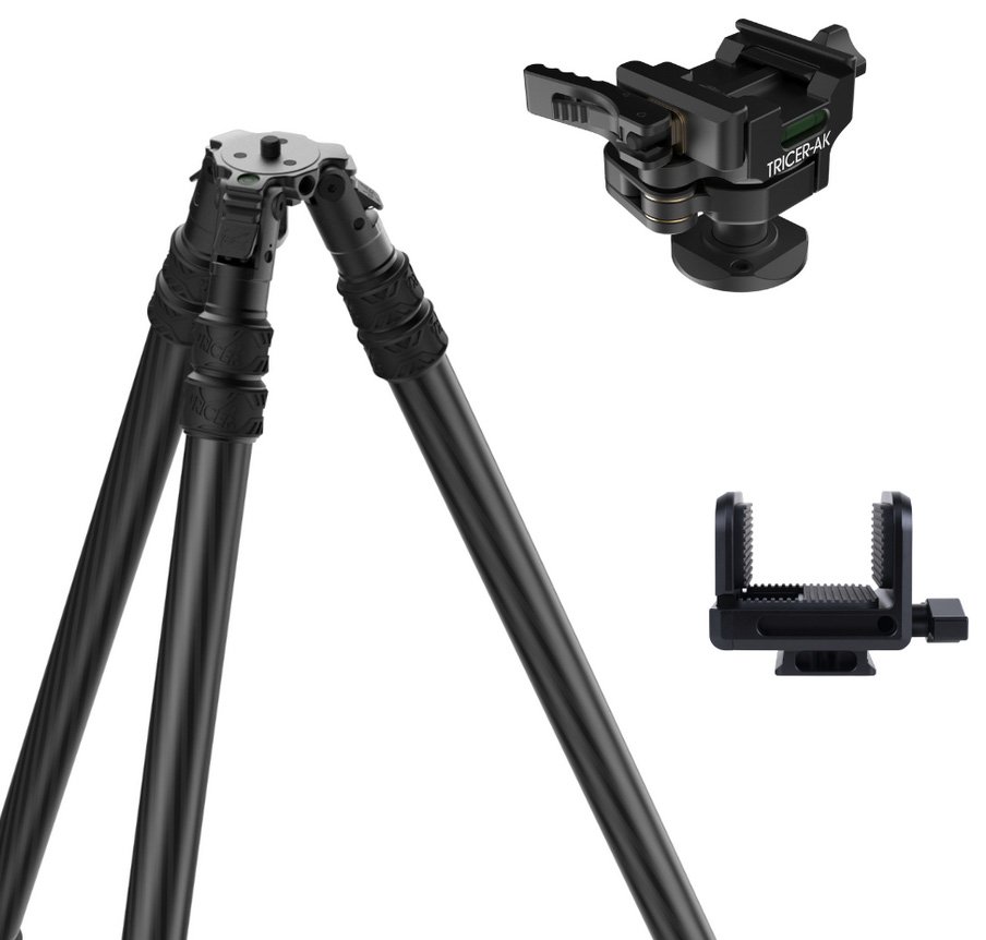 TRICER HK KIT TRIPOD W/AK HEAD & GC GUN CLAMP