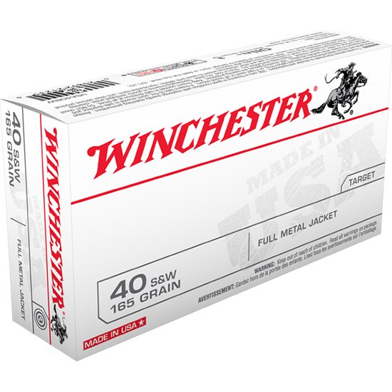 WIN USA 40SW 165GR FMJ FN 50/10