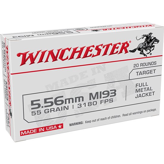 WIN LC 5.56MM M193 55GR FMJ 20/50 (4550)