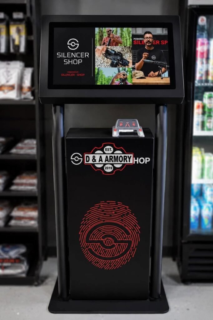 D&A Armory Silencer Shop kiosk for in-store suppressor and NFA applications