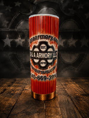 D&A Armory Shot Shell 20oz Tumbler