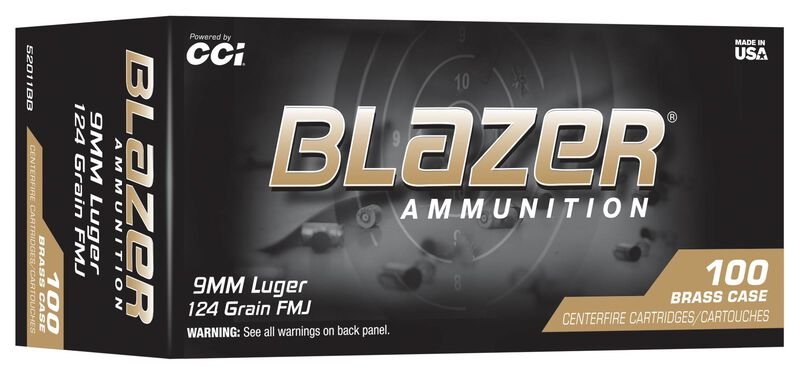 BLAZER BRASS 9MM 124GR FMJ 100/10