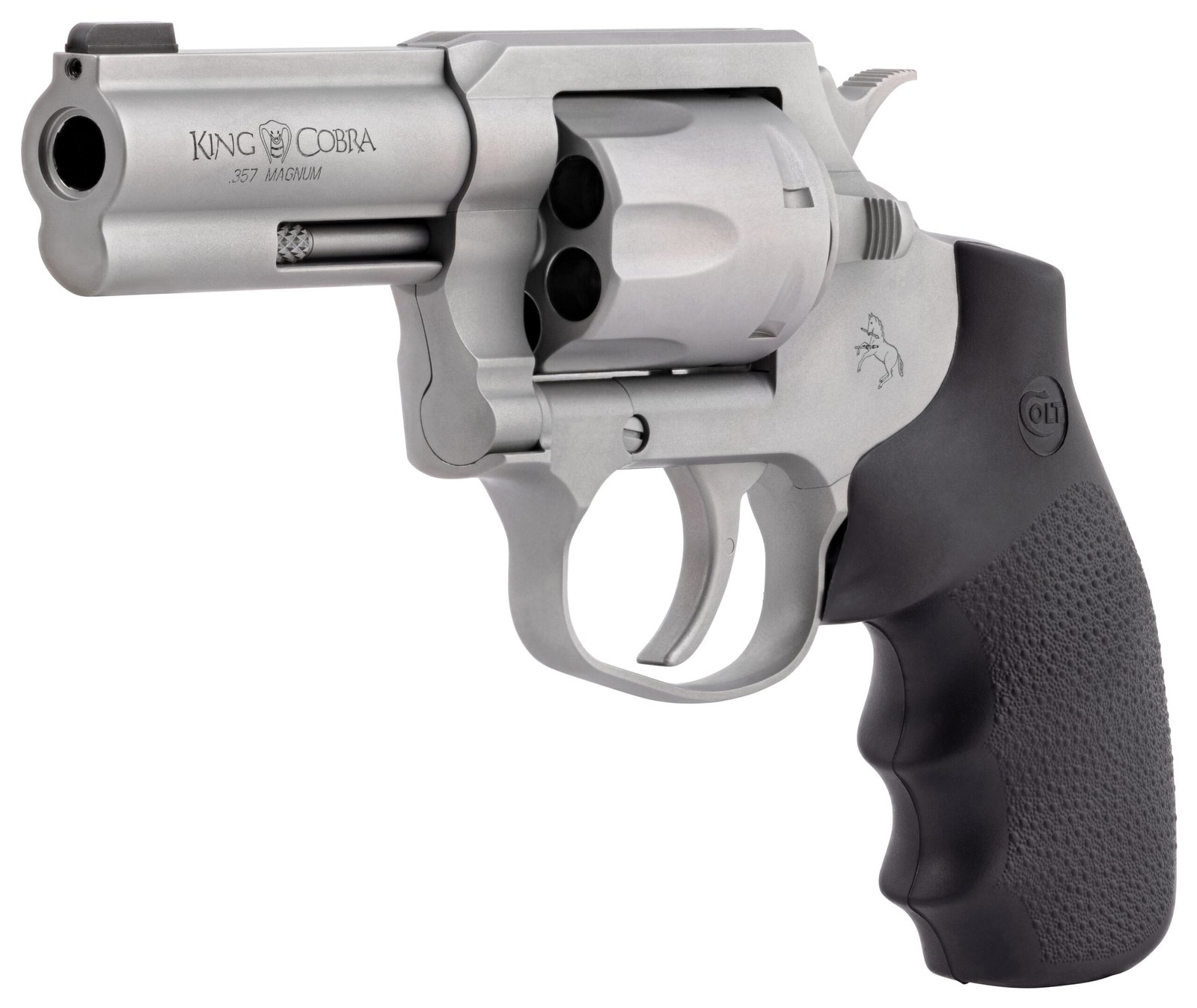 CLT KING COBRA 357MAG 3 MATTE SS HOGUE GRIP