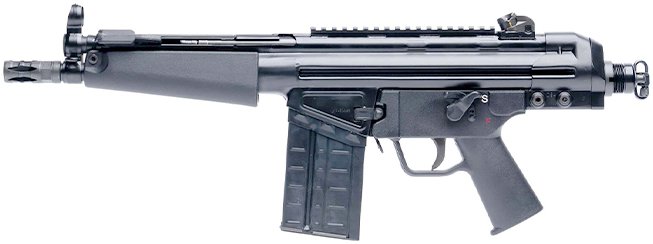 PTR 91 51P PDWR 308WIN 8.5 MP5 HG BLK 20RD